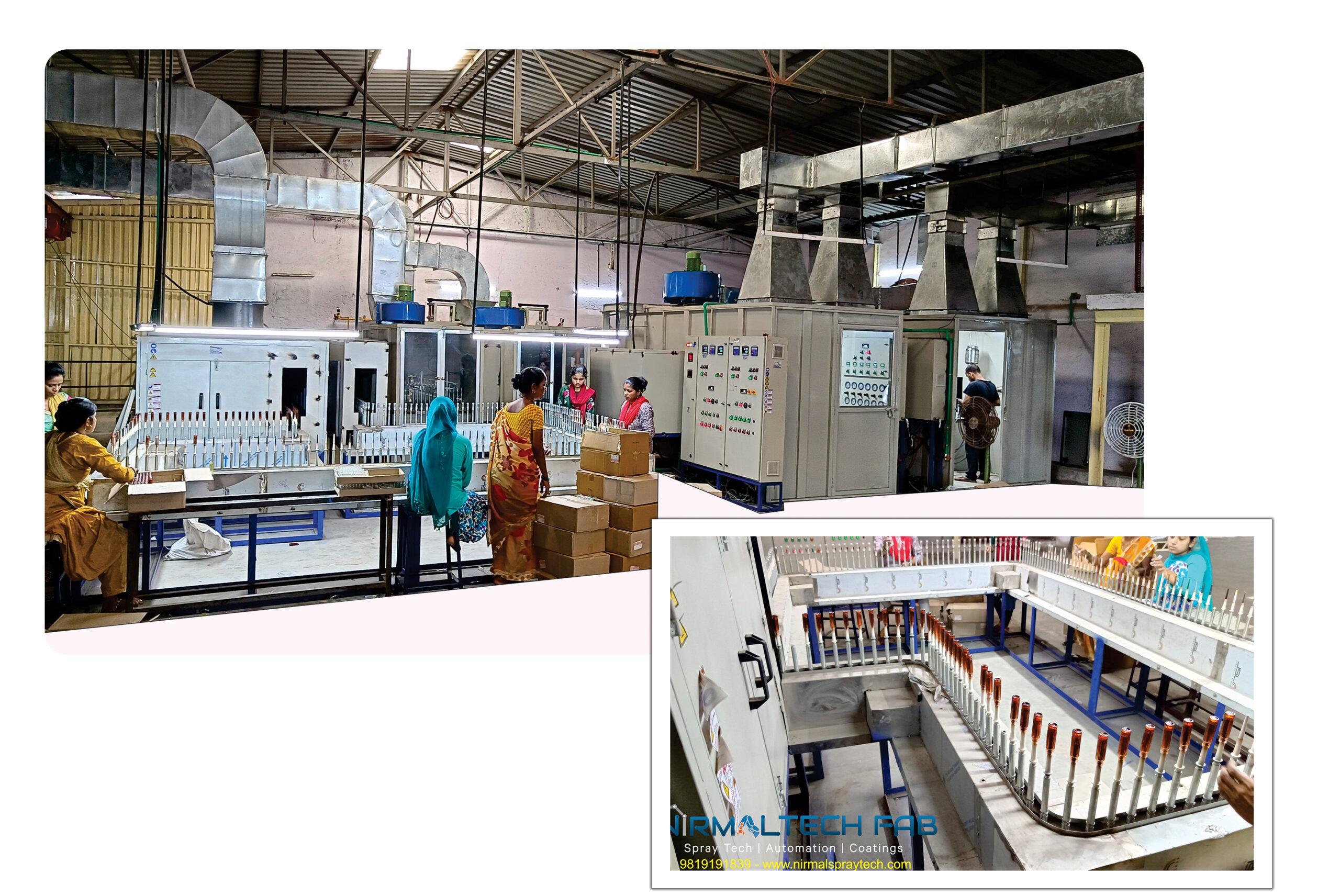 Perfume Glass Bottle Coating Plant in Mumbai